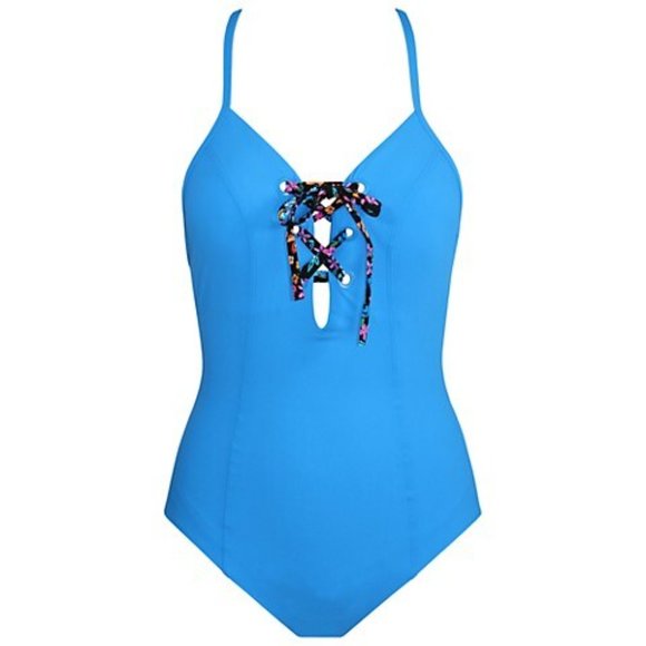 SkinnyDippers Tie Breaker Lace-Up One-Piece Swimsuit - Picture 3 of 3